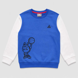 Detská Mikina Peak Kid Round Neck Sweater modrá