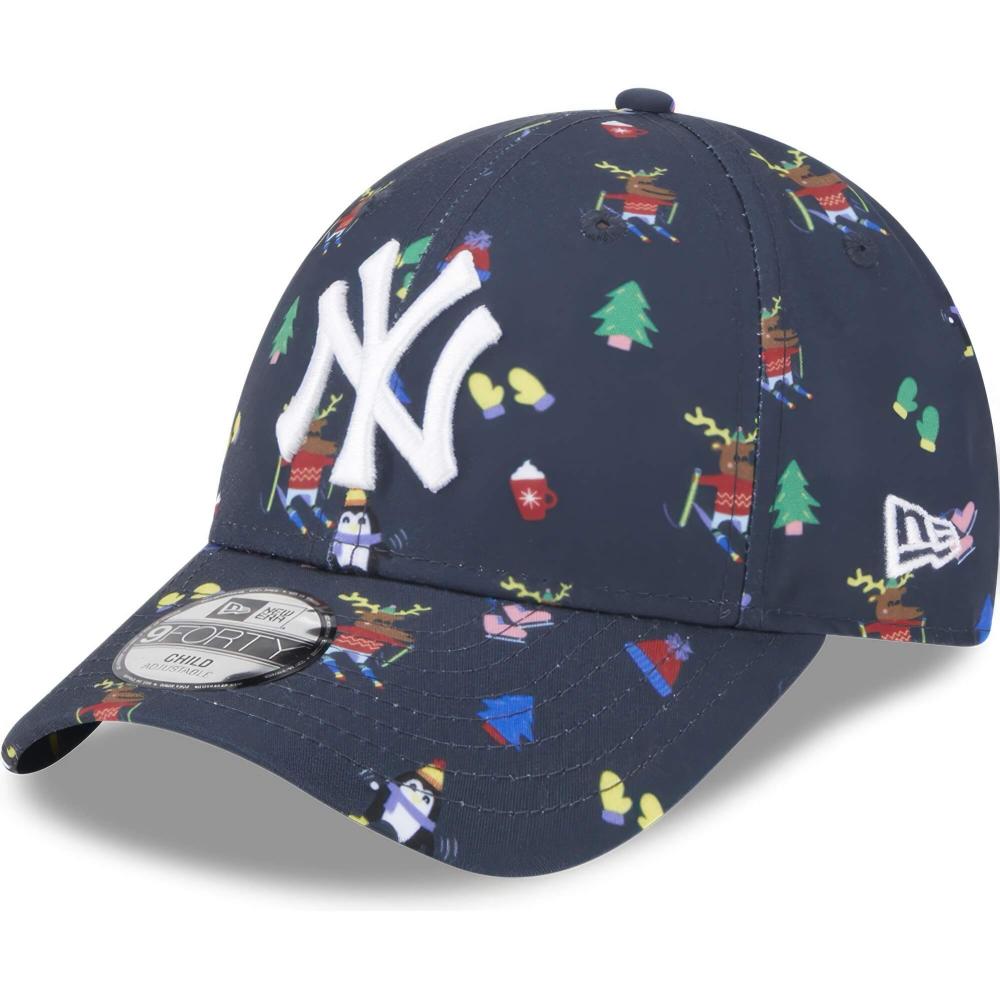 Detská šiltovka New Era 940K MLB New York Yankees Youth Festive Navy 9Forty Adjustable Cap modrá