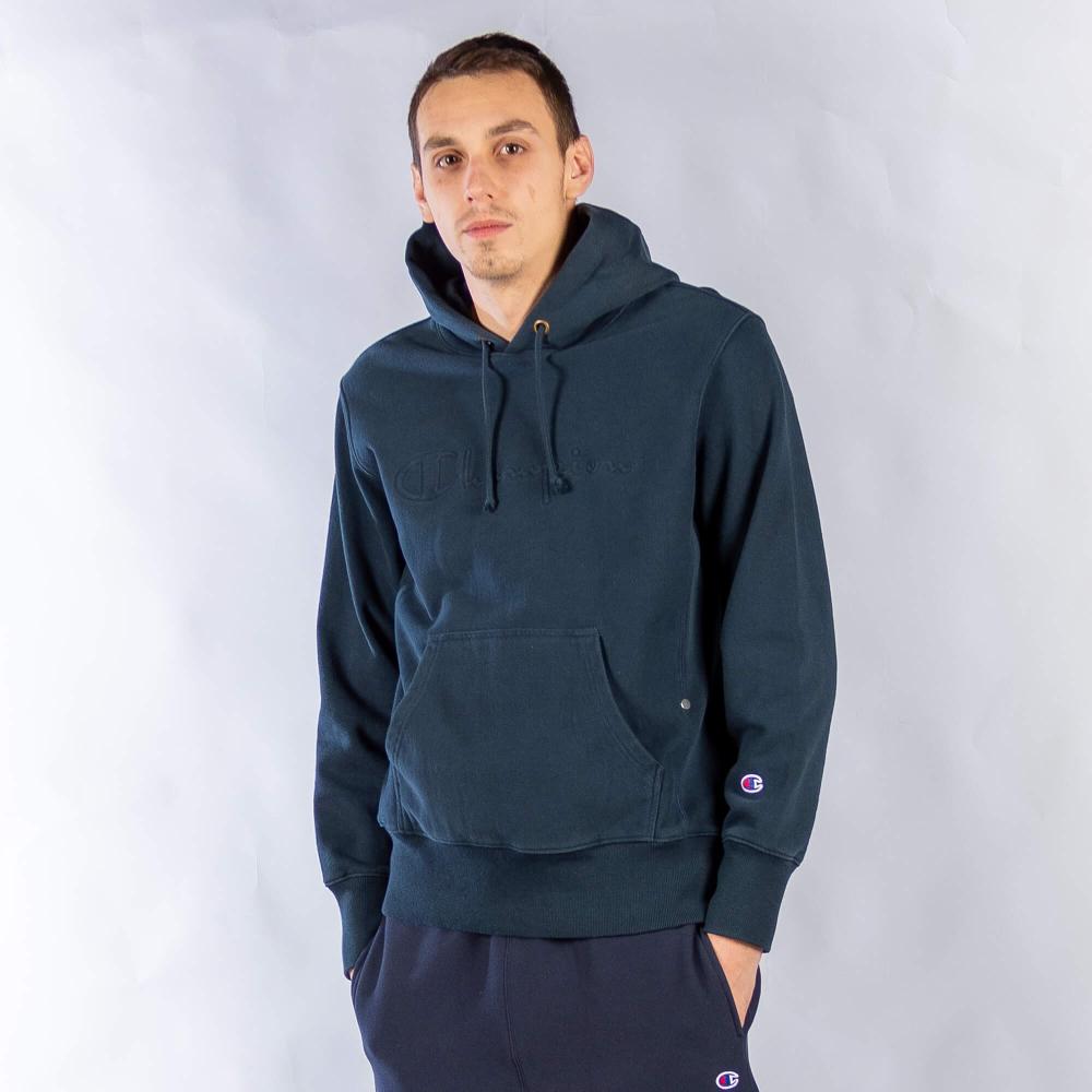 Champion Reverse Weave 1952 Hooded Sweatshirt Dark Grey-Navy