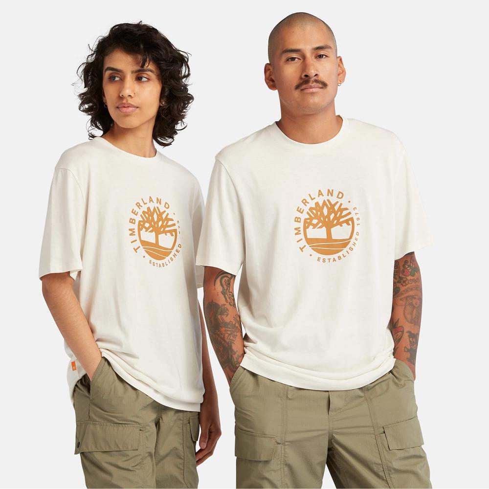 Timberland SS Refibra Graphic Tee - natural