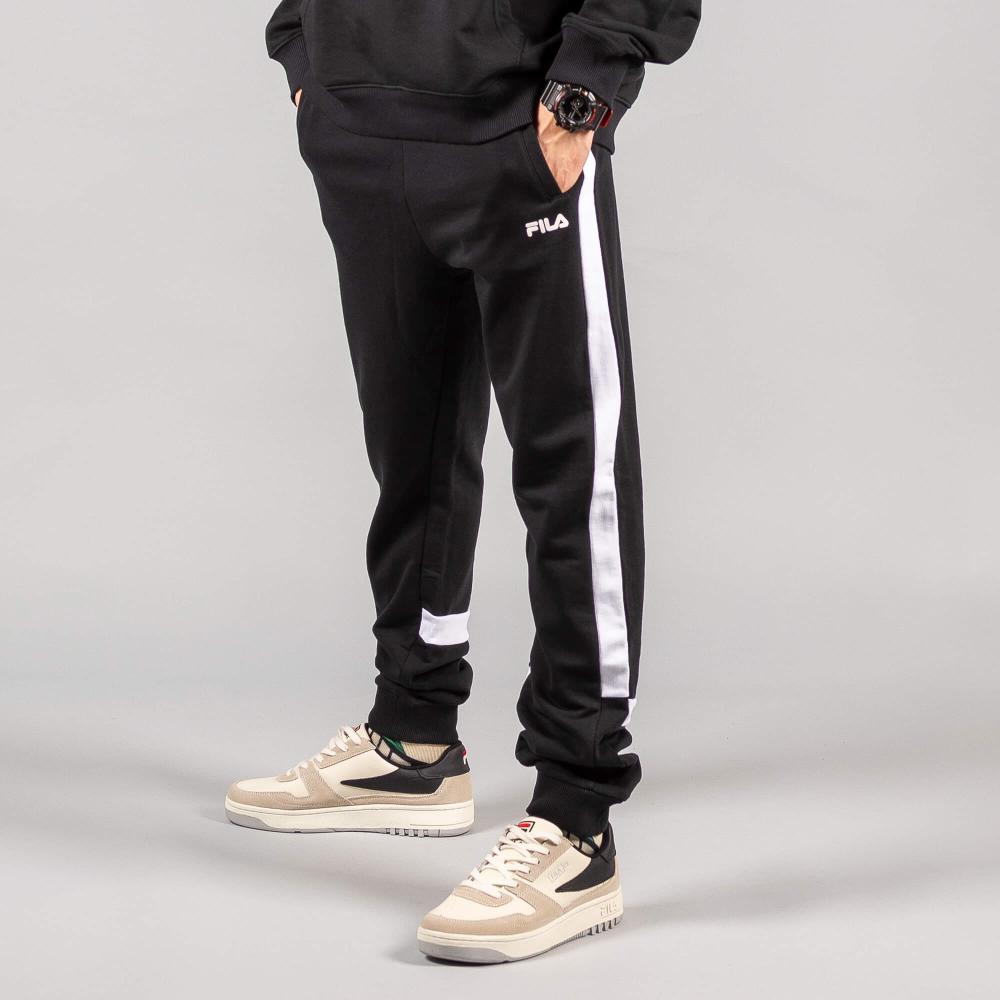 FILA DAVIS sweat pants black-bright white