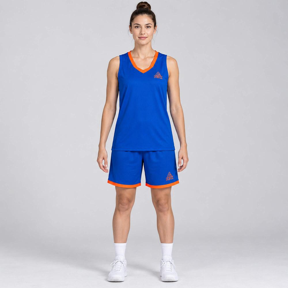Dámska basketbalová súprava PEAK Basketball Uniform modro-oranžová