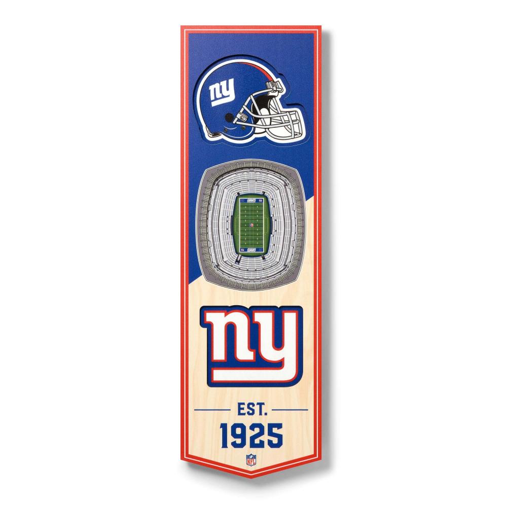 Youthefan NFL 3D Stadium Banner New York Giants (15x48 cm)