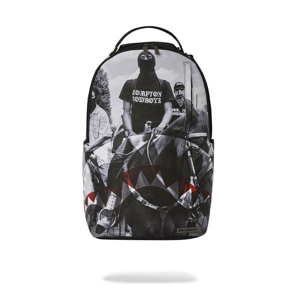 Sprayground Compton Cowboys Ride Alone Backpack Black