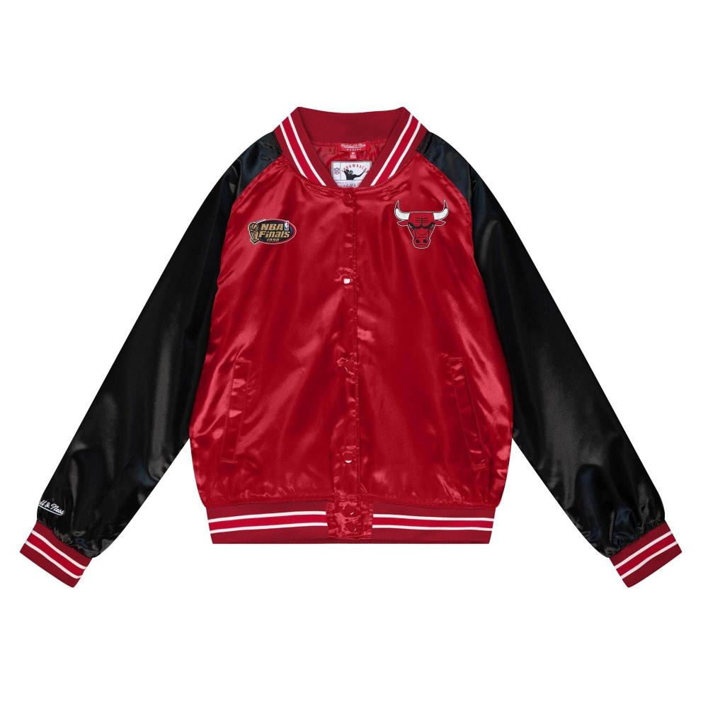 Mitchell & Ness NBA Womens Satin Jacket 2.0 CHICAGO BULLS RED