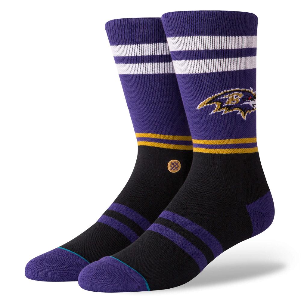 Stance Crew Nfl Ravens Logo Purple