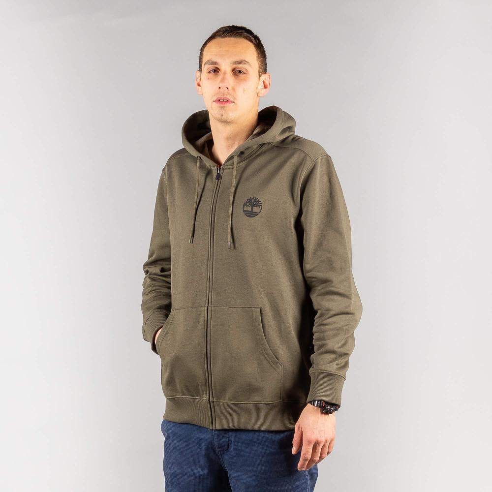 Timberland Core Logo Fz Hoodie Bb Olive