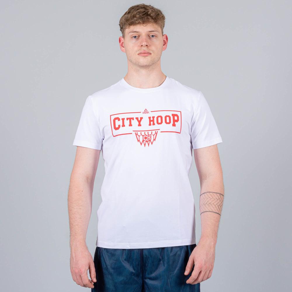 Peak Basketball Series City Hoop T-Shirt White