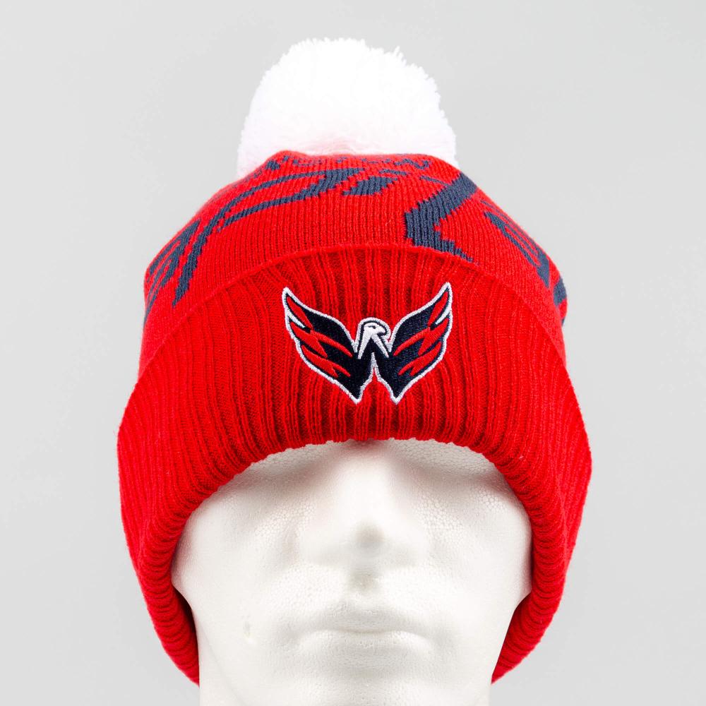 Outer Stuff NHL Big-Face Cuffed Pom Capitals Red