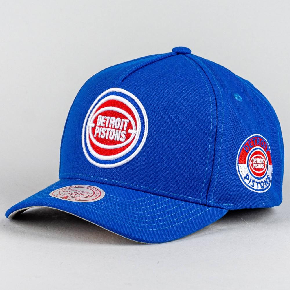 Šiltovka Mitchell & Ness Detroit Pistons NBA Double Clutch Pro Snapback modrá