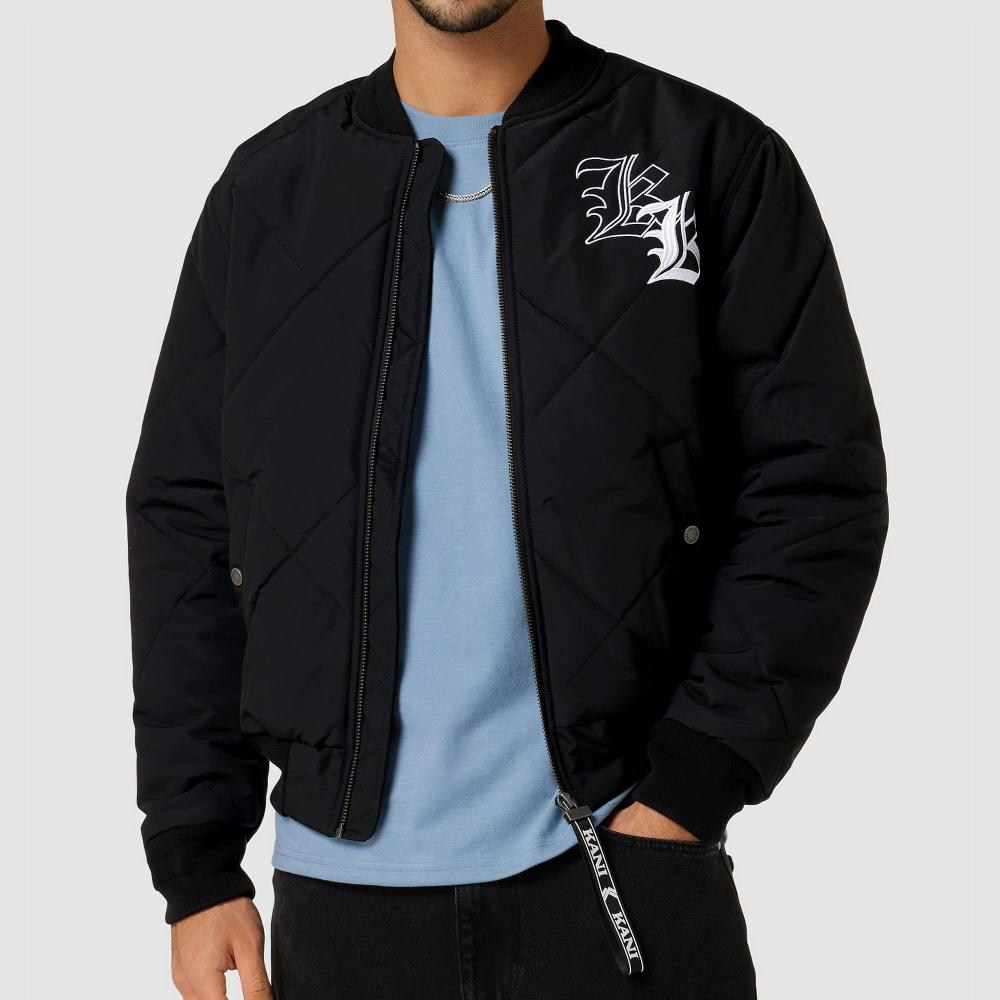 Karl Kani KK OG Old English Quilted Bomber black