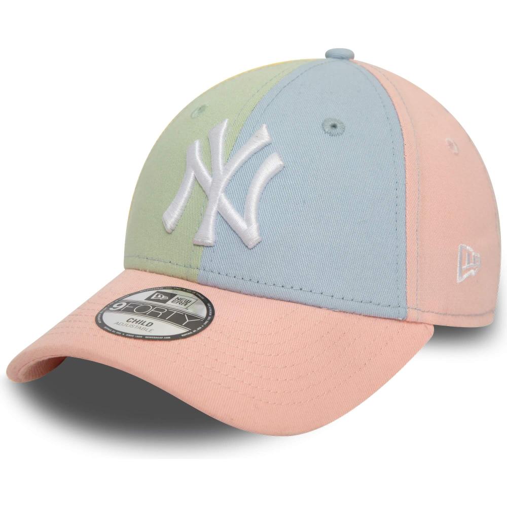 Detská šiltovka New Era 940K New York Yankees Child MLB Block Pink 9FORTY Adjustable Cap viacfarebná