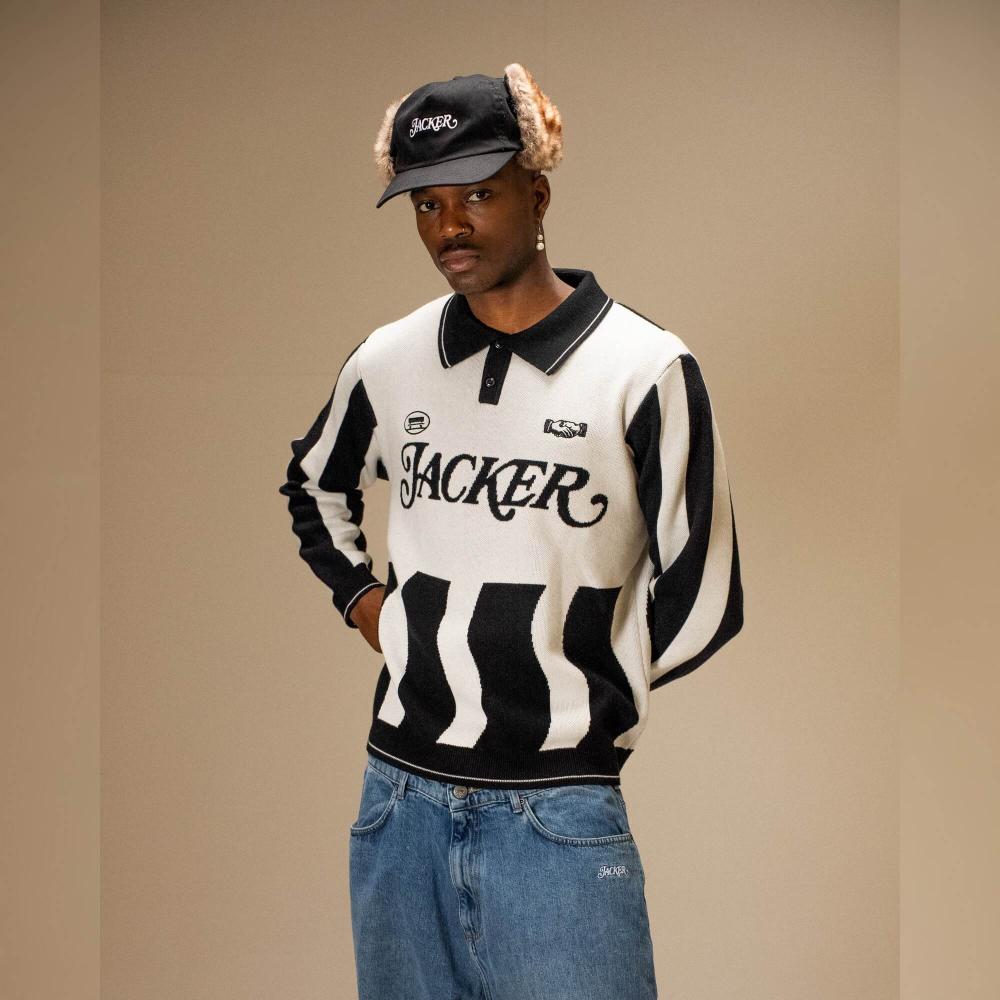 Sveter Jacker Deal Polo Knit béžová