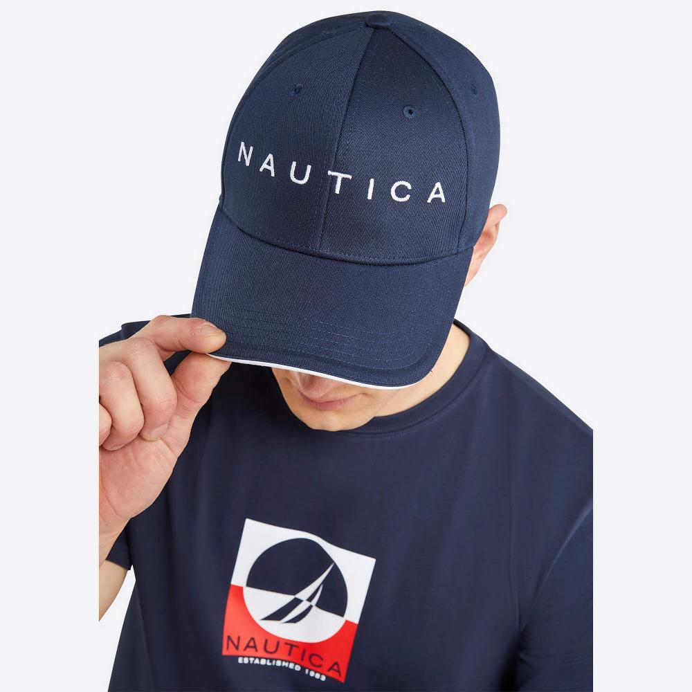 Nautica Robson Snapback Cap Dark Navy