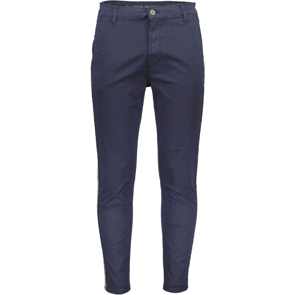 Shine Original Fairfield Cropped Chino With Woven Tape Navy