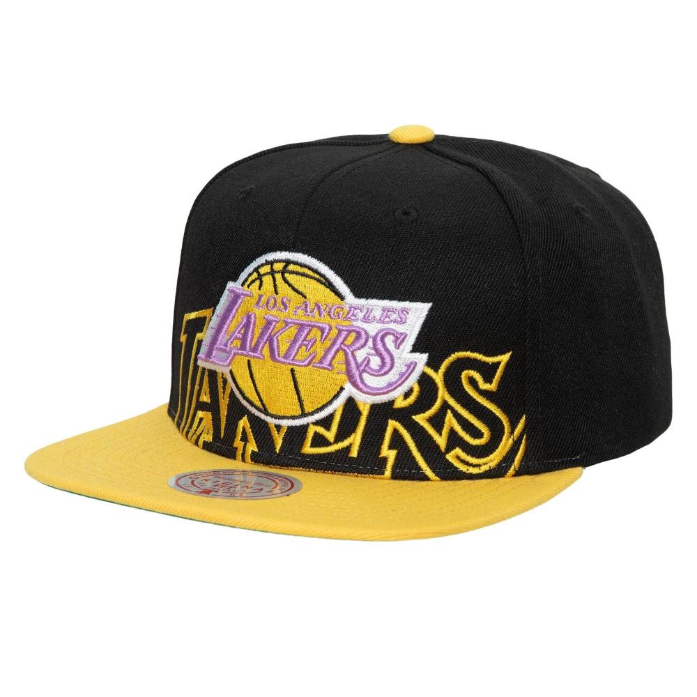 Mitchell & Ness NBA Low Big Face Snapback HWC Los Angeles Lakers Black / Yellow