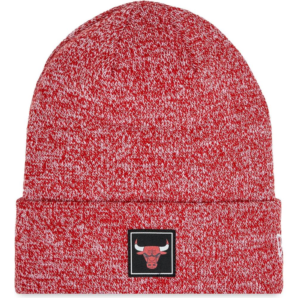 New Era NBA Chicago Bulls Team Red Cuff Knit Beanie Hat Red