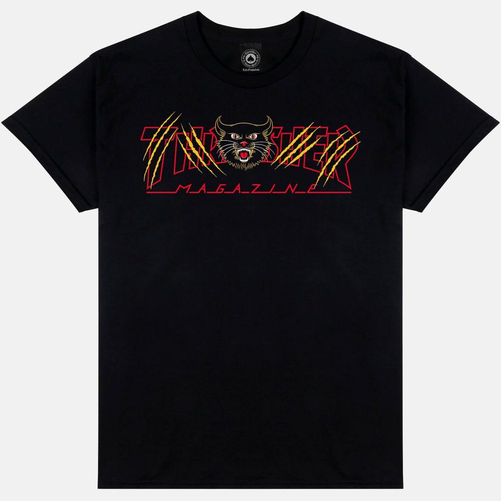 Thrasher Gato T-Shirt Black