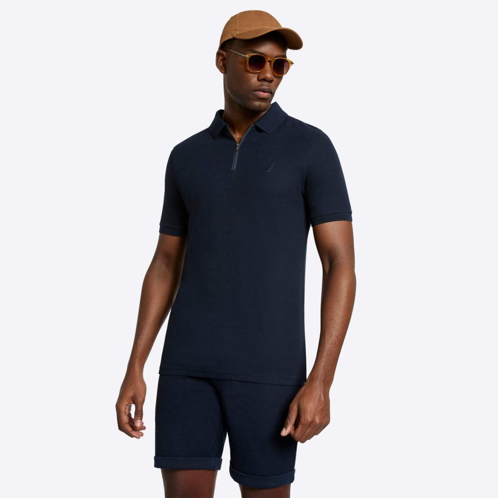 Ttričko Nautica Amalfi Slim Fit Polo Shirt tmavomodré