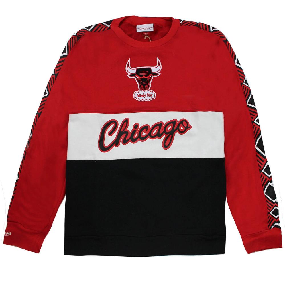 Mitchell & Ness Leading Scorer Fleece Crew Chicago Bulls Red/Black