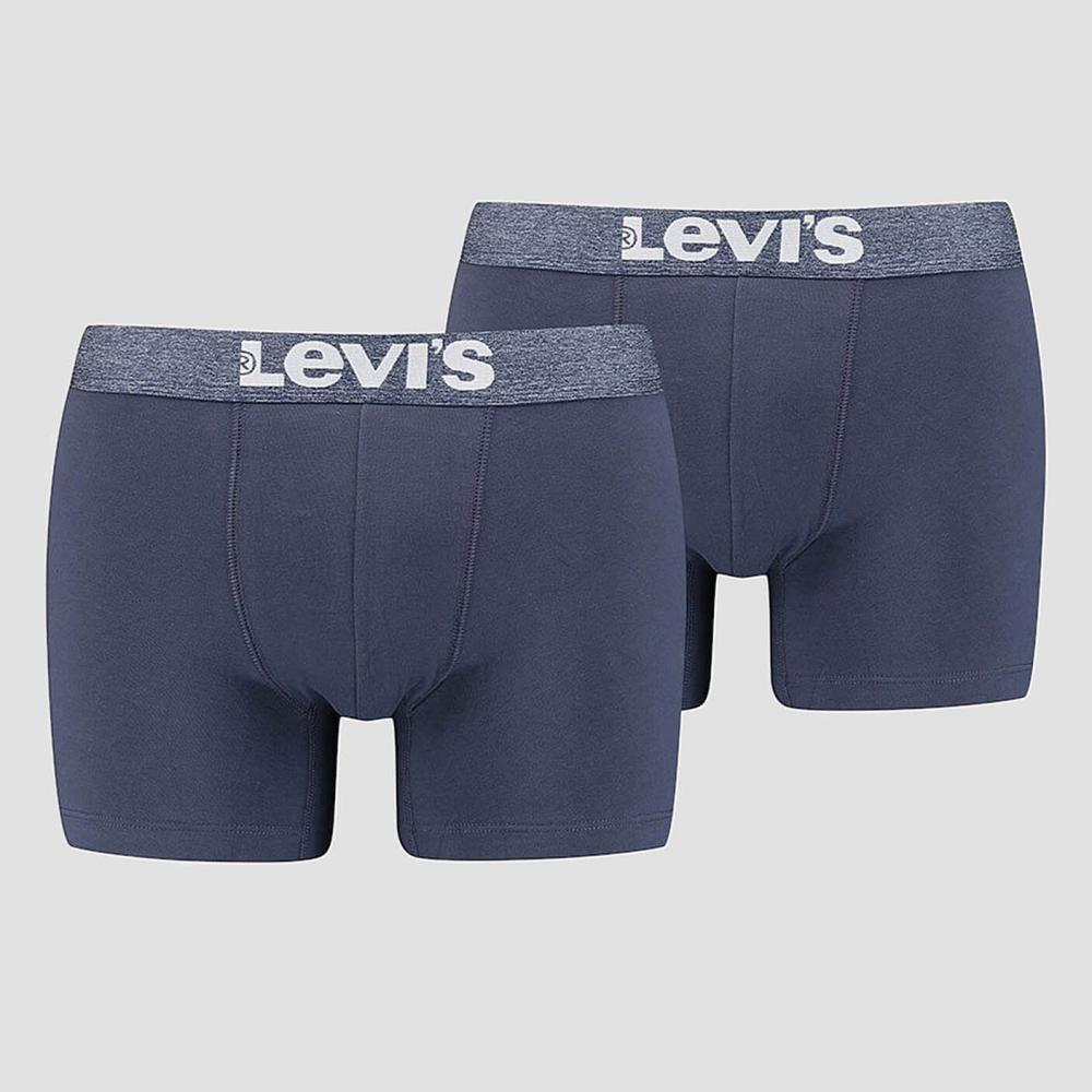 Levis Men Solid Basic Boxer 2P Mood Indigo