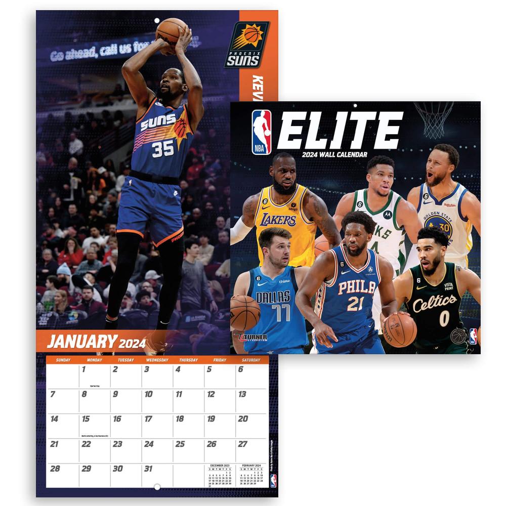 TURNER SPORTS NBA 2024 (30x60 cm) WALL CALENDAR NBA ELITE