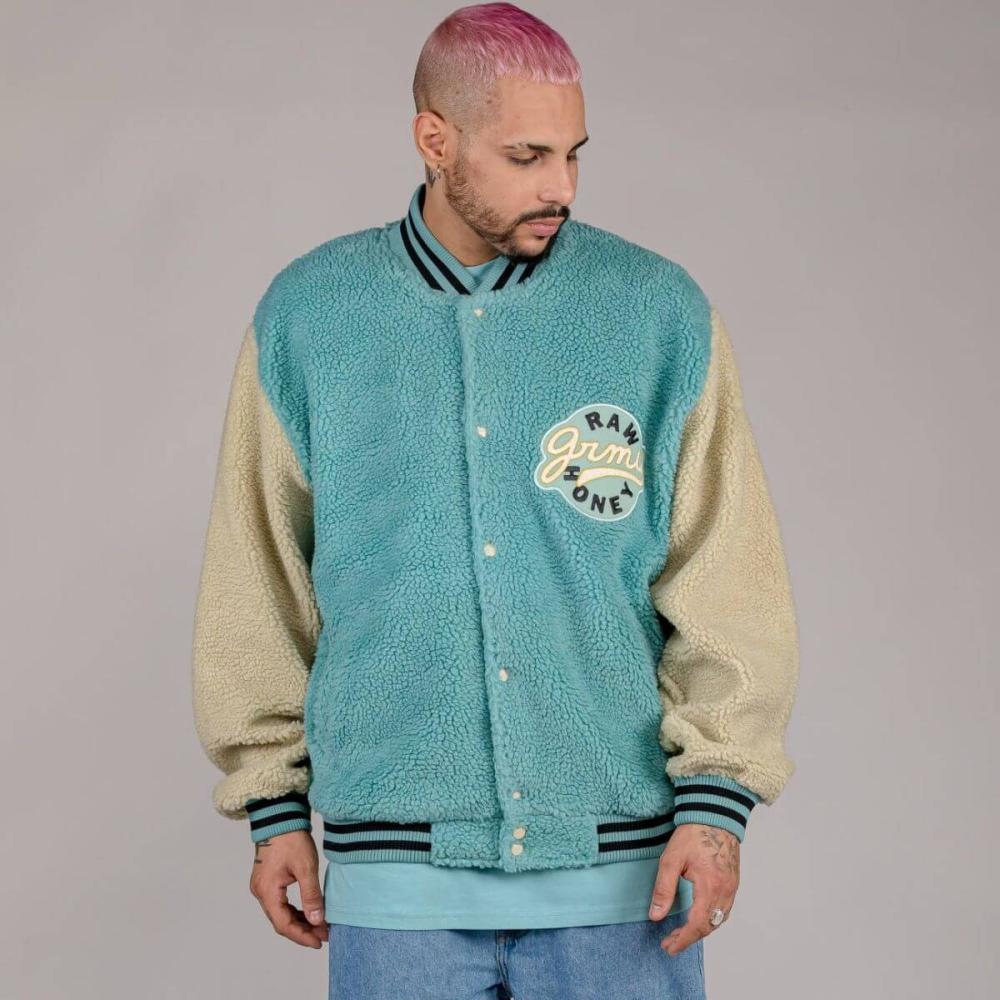 Grimey Wear Hive Sherpa Button Sweatshirt Bicolor