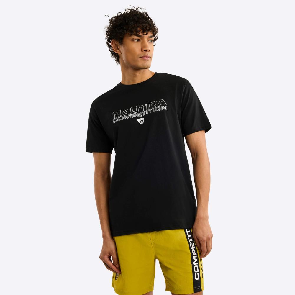 Tričko Nautica Competition Effin T-Shirt čierne