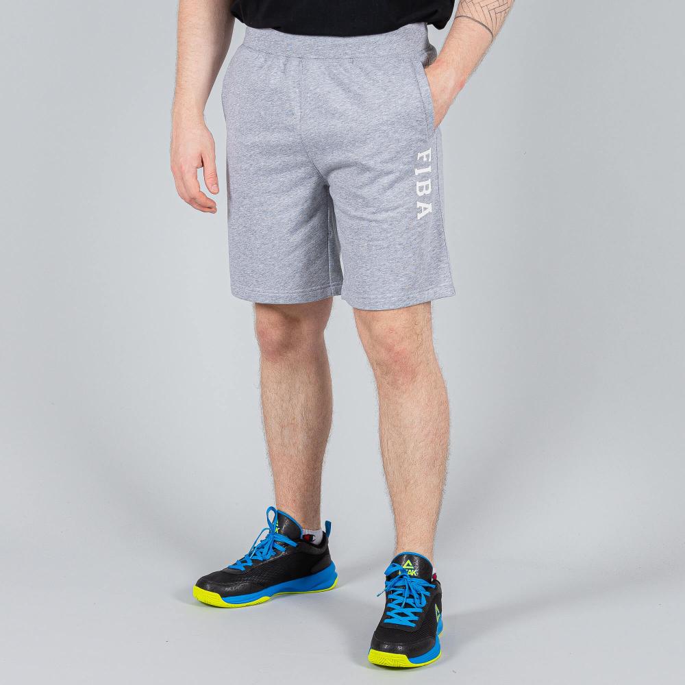 Peak Fiba Knitted Shorts Lt.Melange Gray