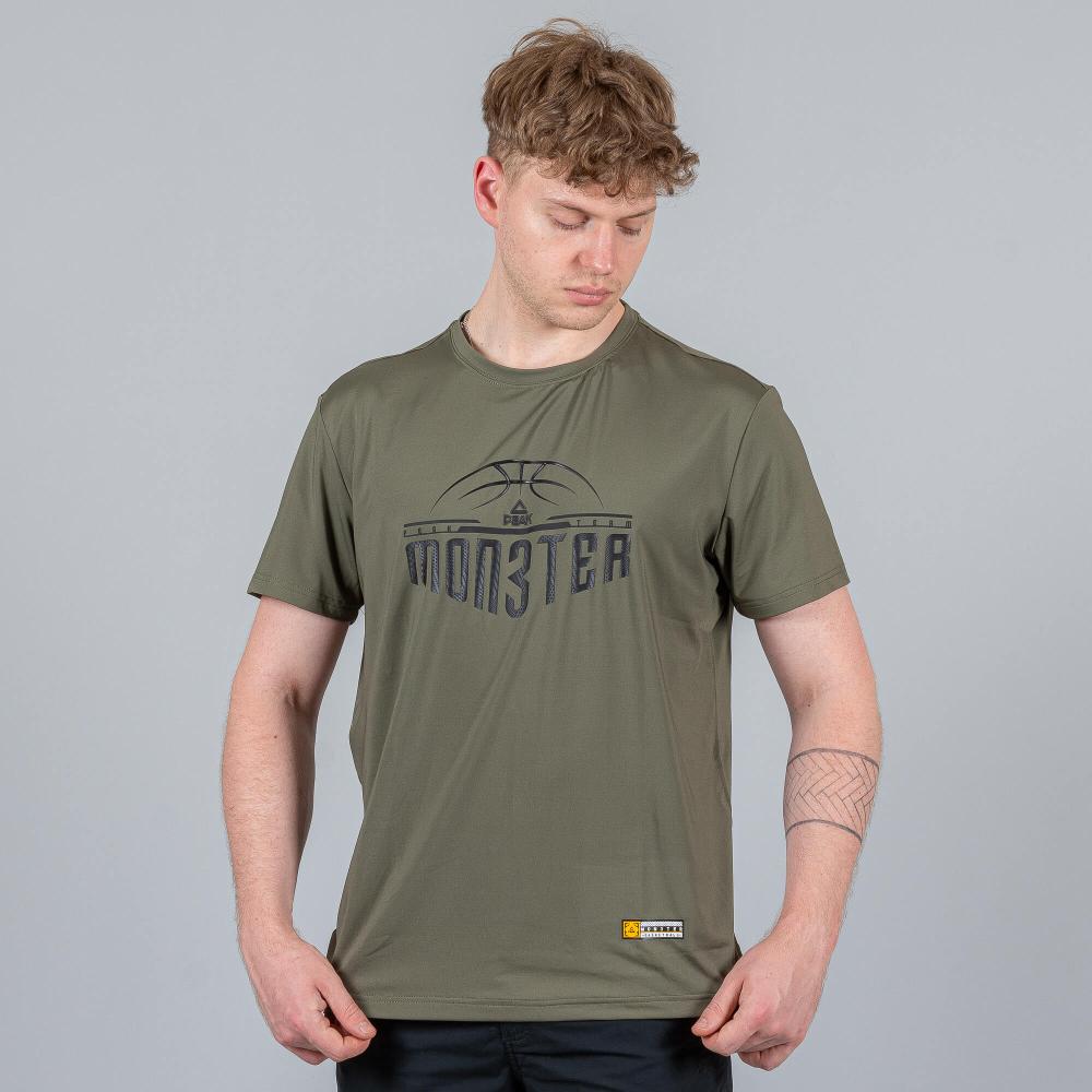 Peak George Hill Collection Monster Knitted T-Shirt Lt.Army