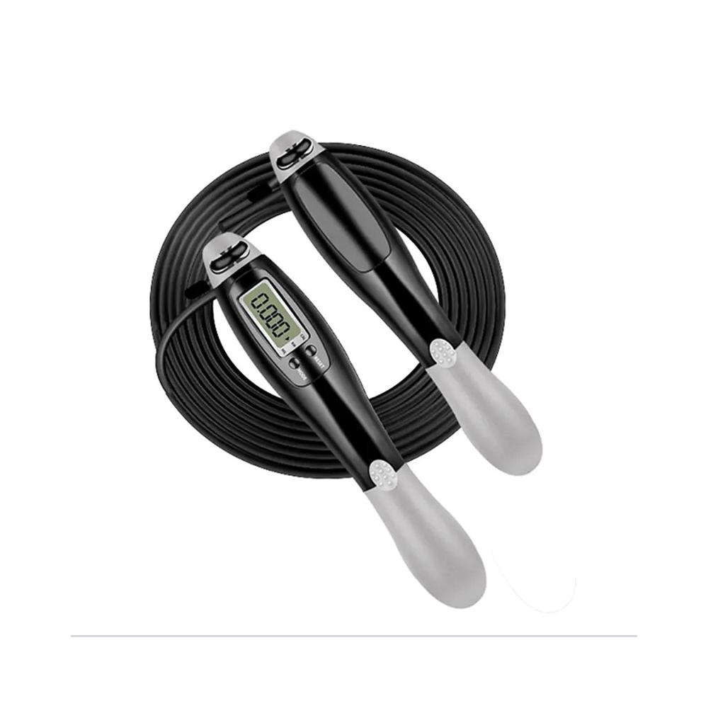 Peak Electronic Counting Skipping Rope Black