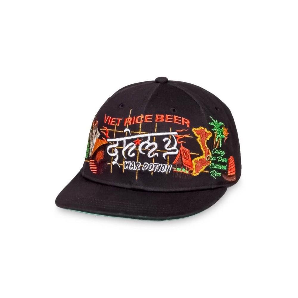 Grimey Wear Viet Cong Beer Snapback Cap Black