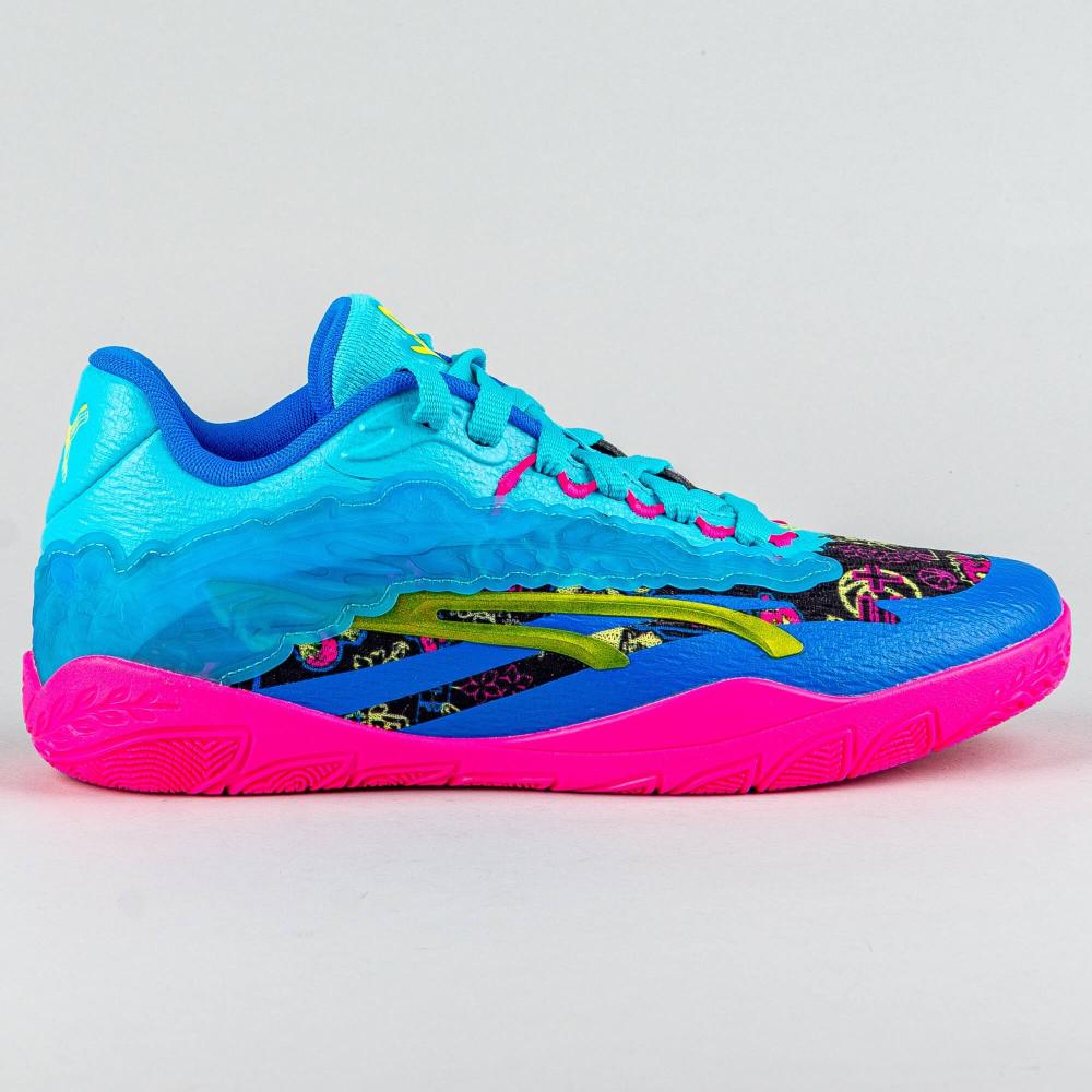 Basketbalové tenisky Puma wmns Stewie 3 Midnight In Tokyo Shoe Bright Aqua/Fluro Pink Pes/Black