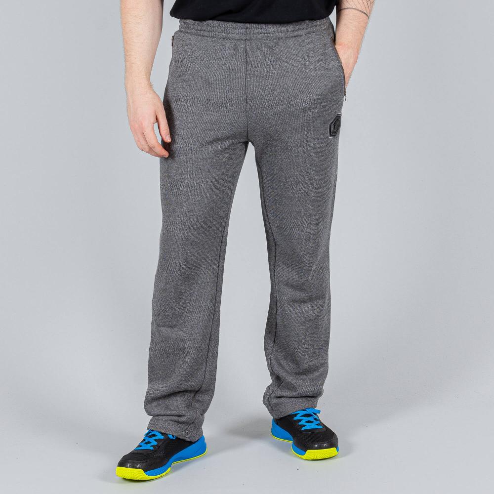 PEAK KNITTED PANTS MID.MELANGE GREY