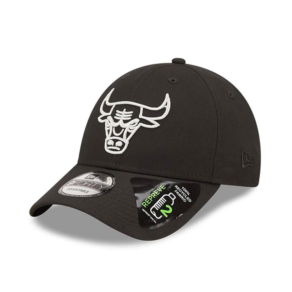 New Era NBA Chicago Bulls Repreve Monochrome Black 9Forty Adjustable Cap Black