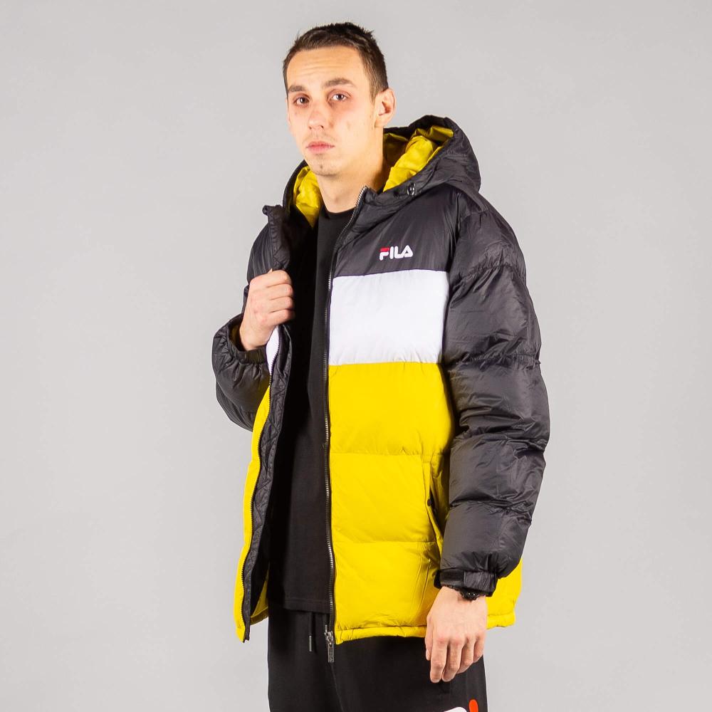 FILA SCOOTER puff jacket black/olive/white