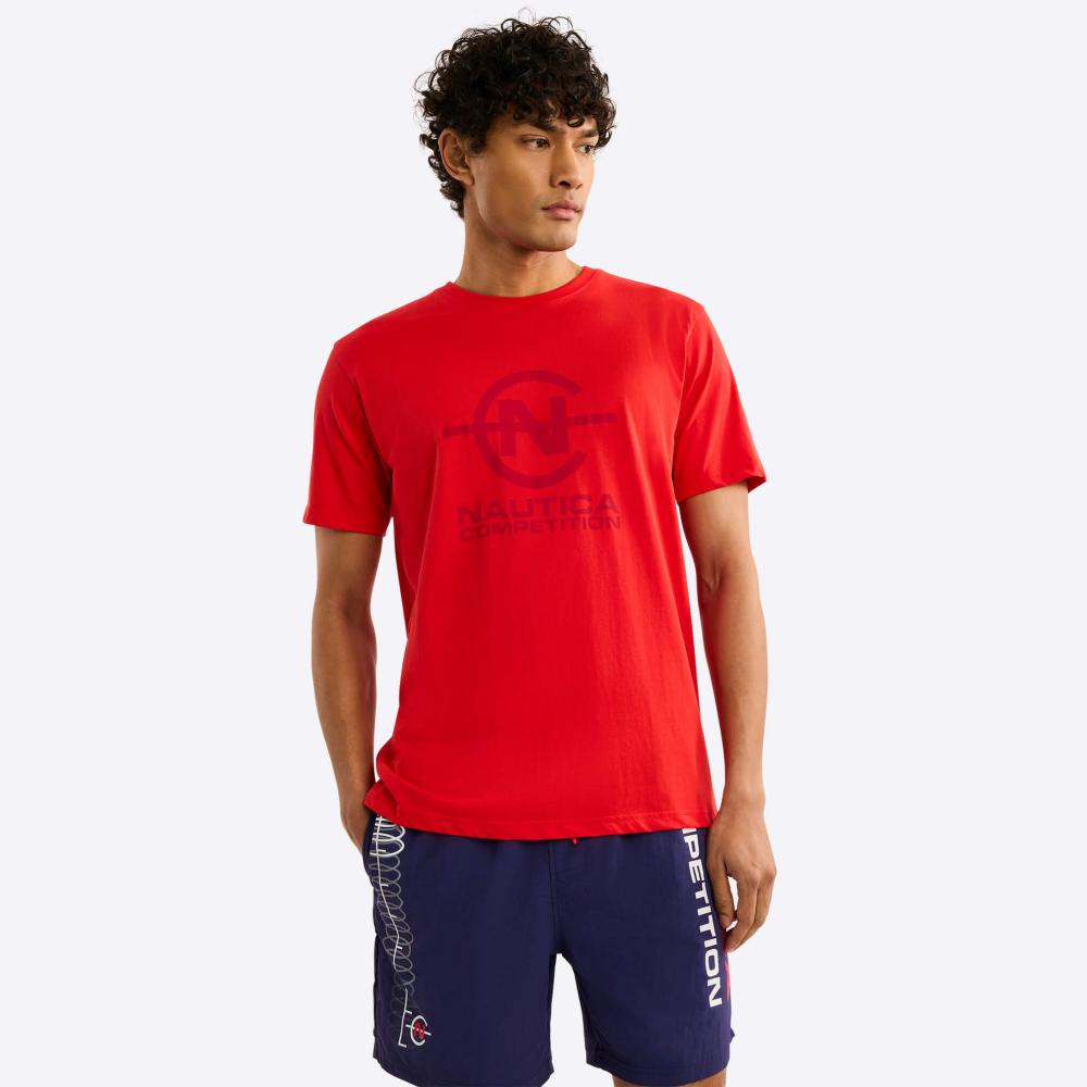 Tričko Nautica Competition Newry T-Shirt červené