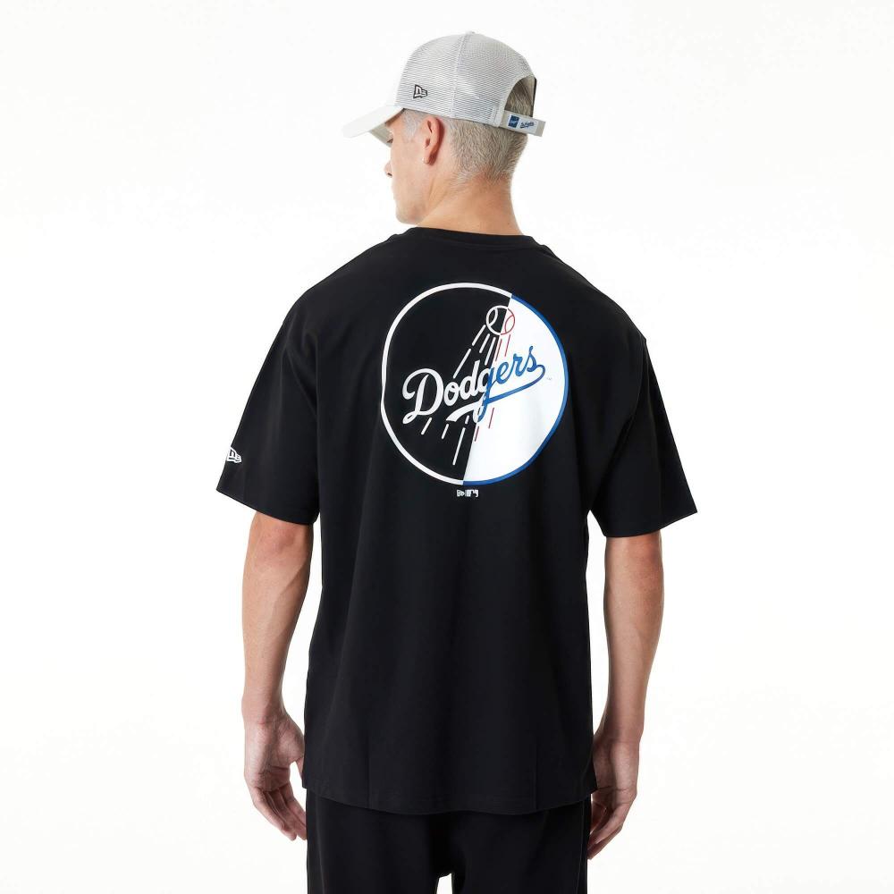 Tričko New Era La Dodgers MLB Team Graphic Black Oversized T-Shirt čierne