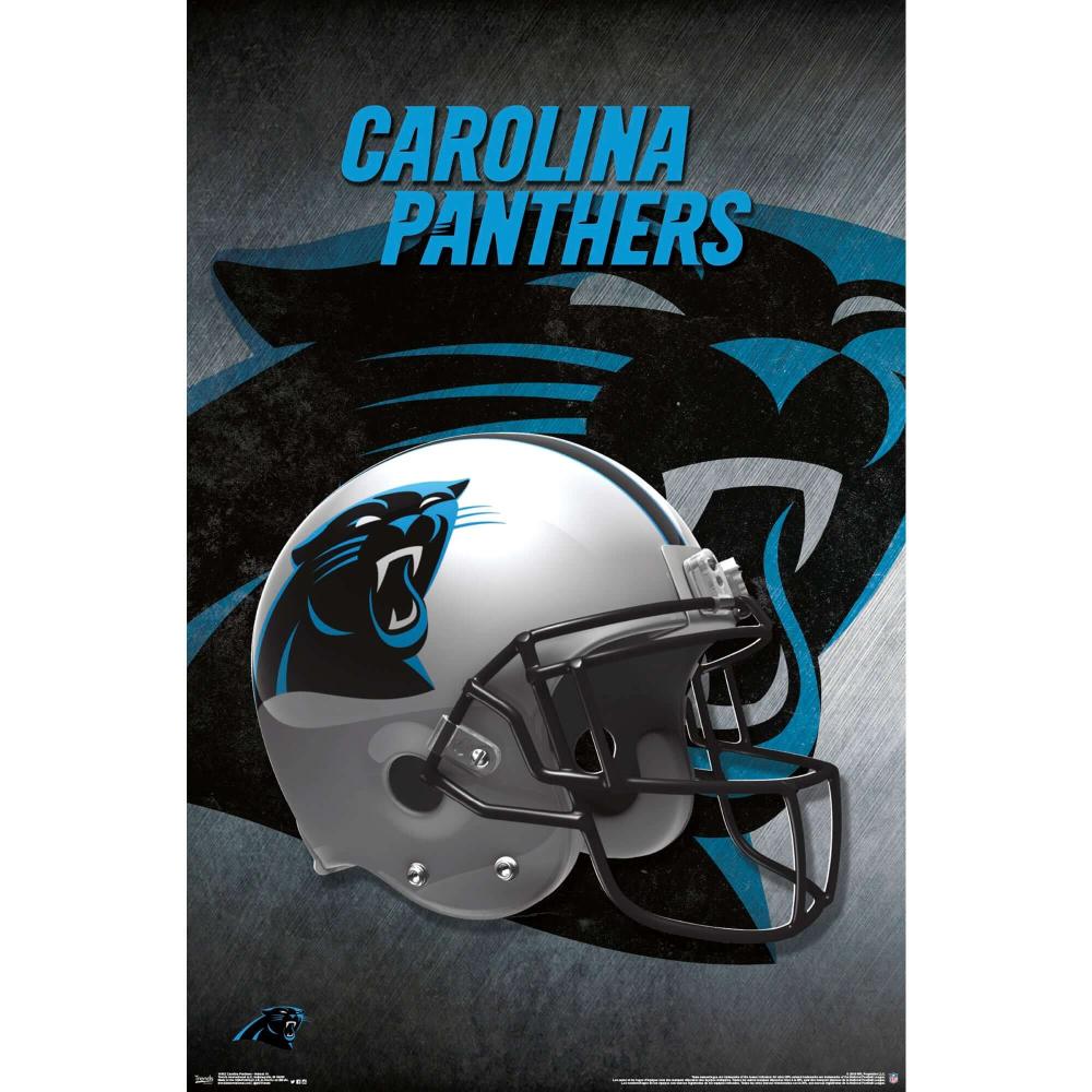 Plagát NFL Poster Carolina Panthers Helmet