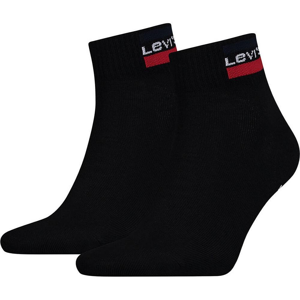 Levis 168Ndl Mid Cut Sprtwr Logo 2P Black