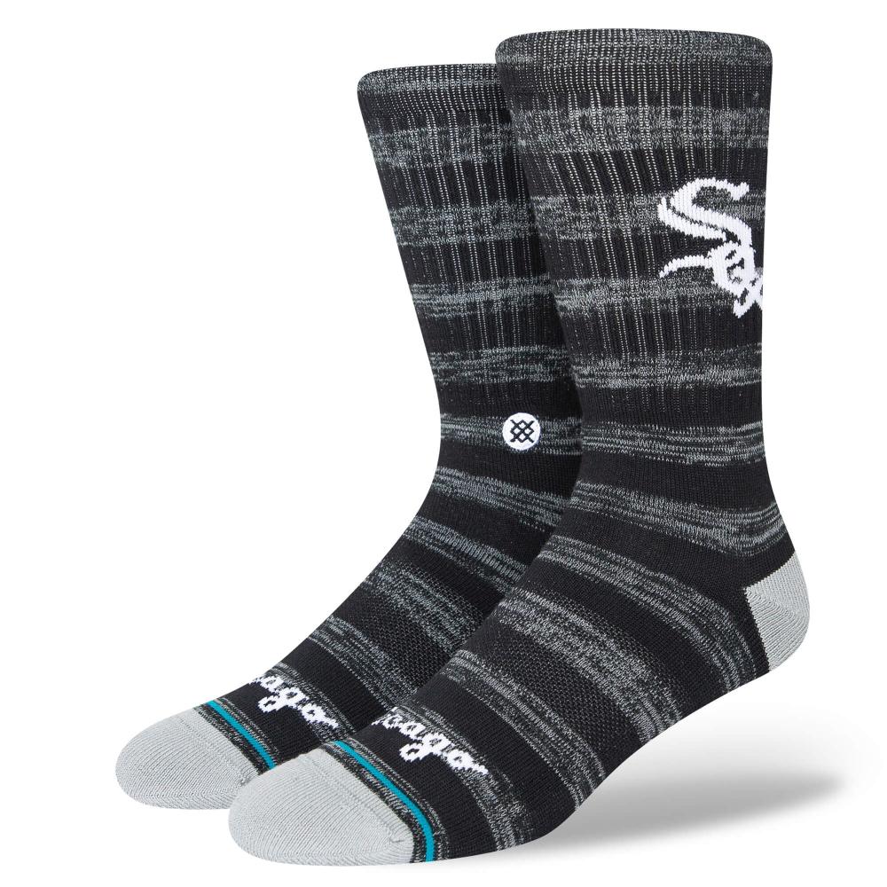 STANCE WHITE SOX TWIST CREW BLACK