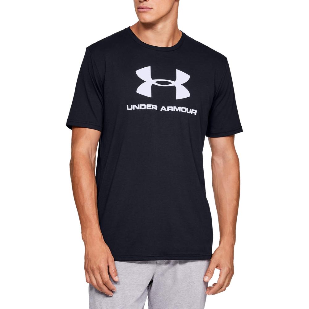 Under Armour Sportstyle Logo Short Sleeve Black