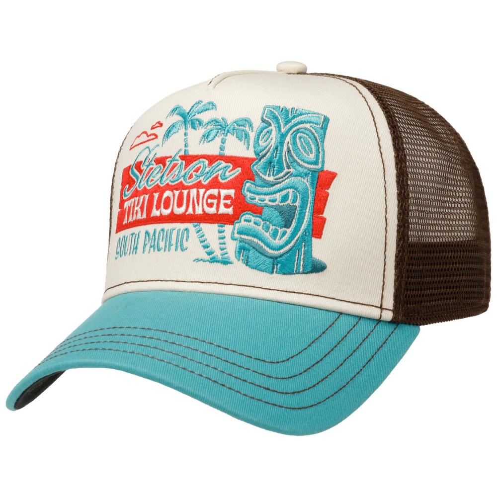 Stetson Trucker Cap Tiki Lounge turquoise/sand