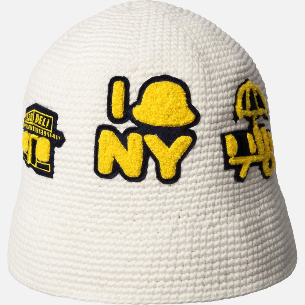 Klobúk KANGOL® NY CROCHET HAT biely