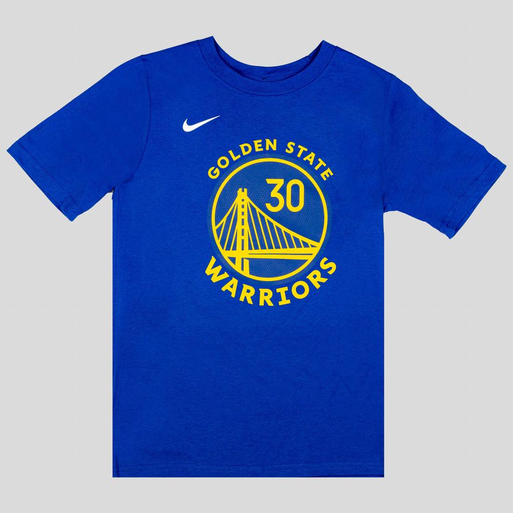 Nike Boys Icon N&N Tee Golden State Warriors Stephen Curry – Nr. 30 Blue/Yellow