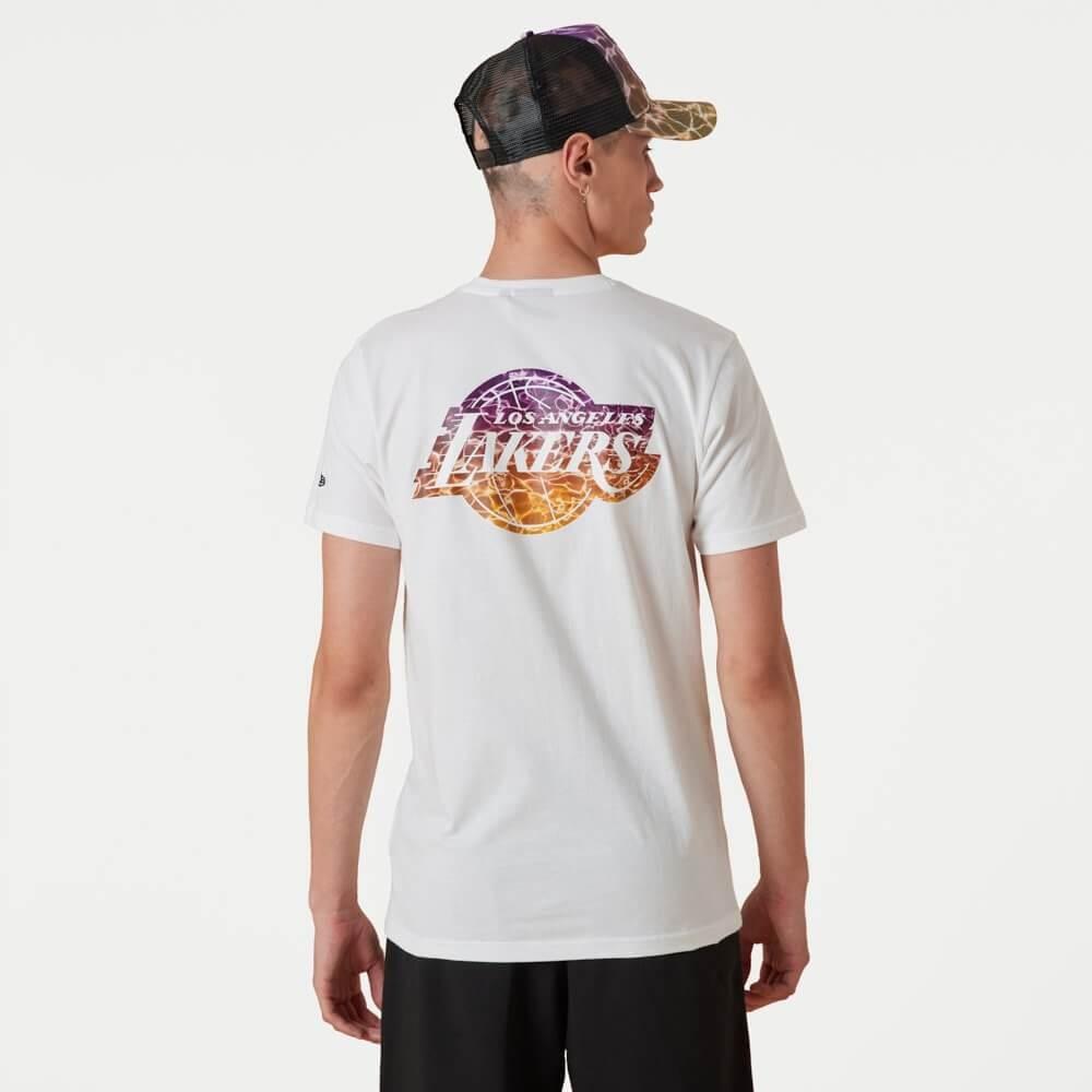 NEW ERA tričko NBA Back body wtr print tee LOS ANGELES LAKERS White