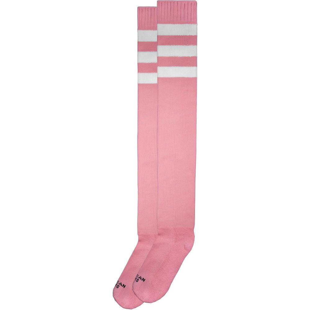 American Socks Ultra High Bubblegum Pink / White - White - White
