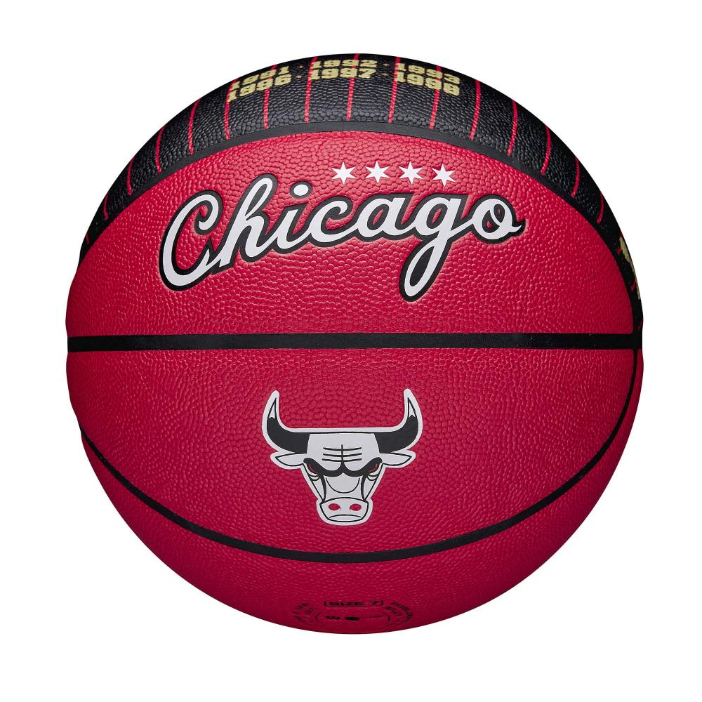 Wilson NBA Team City Collector Basketball Chicago Bulls - Red (sz. 7)