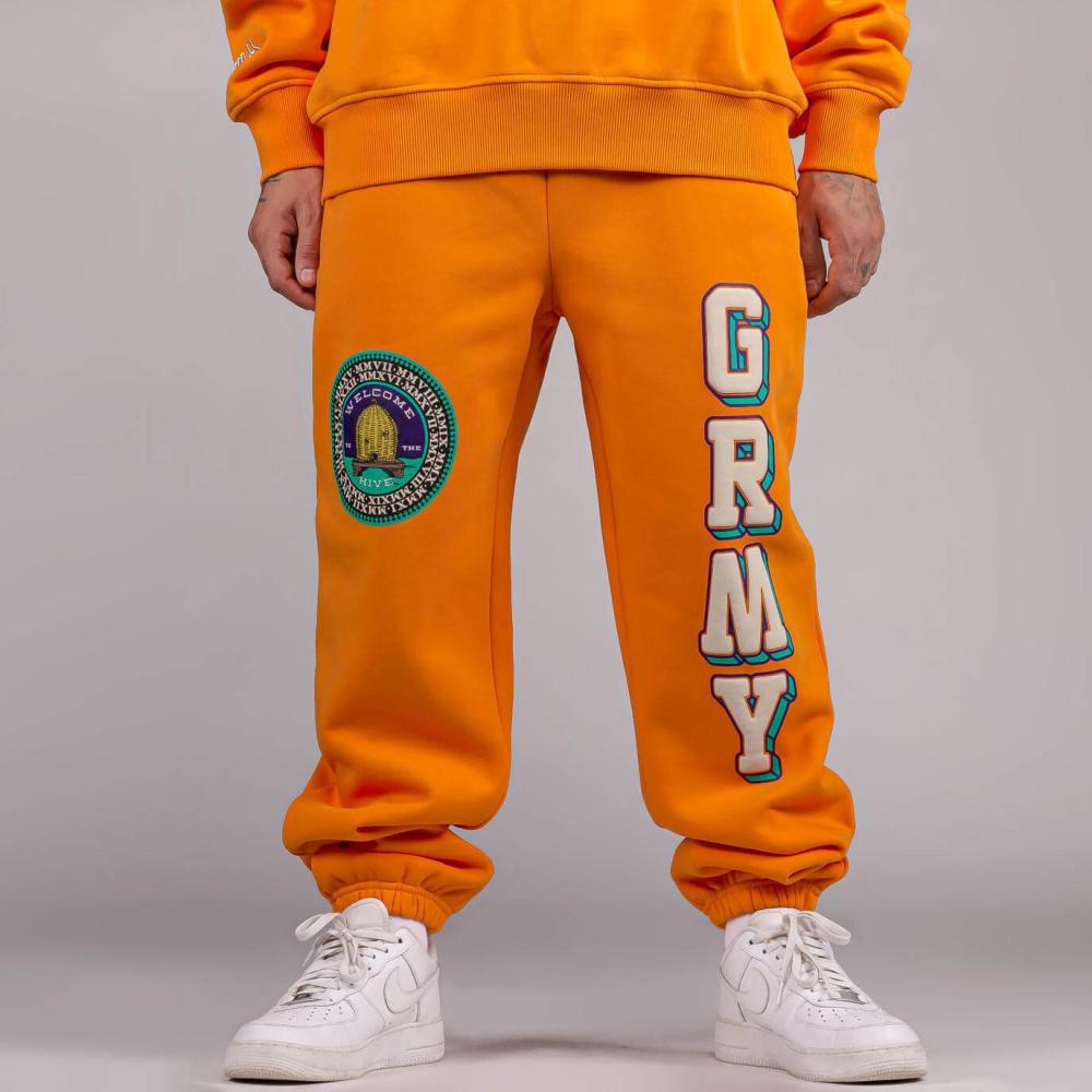 Grimey Wear Hive Heavyweight Sweatpants Orange