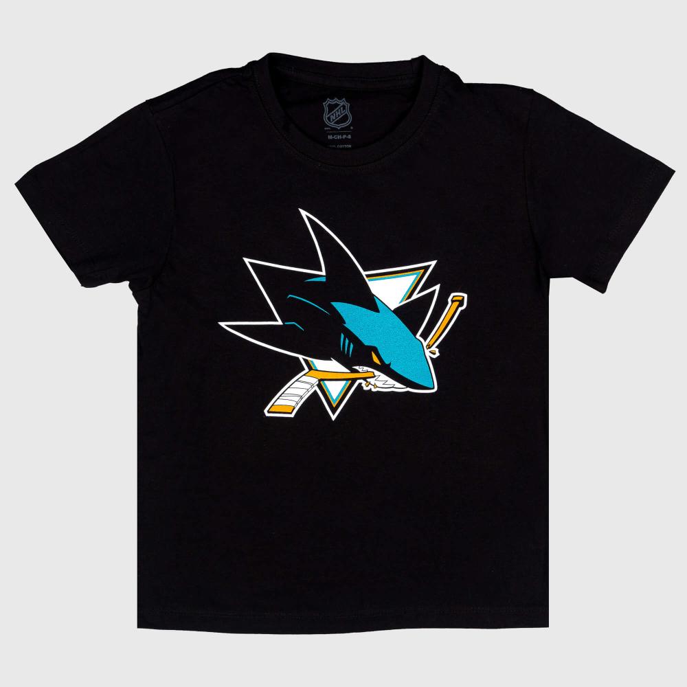 Outer Stuff Nhl Primary Logo Tee San Jose Sharks Black